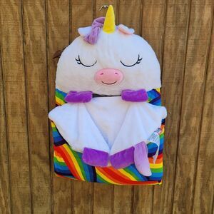 Happy Nappers Sleeping Bag Pillow Arianna Rainbow Unicorn